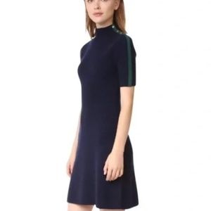 TORY BURCH Sardy Mock Neck Wool Dress